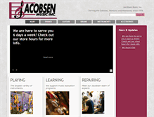 Tablet Screenshot of jacobsenmusiconline.com